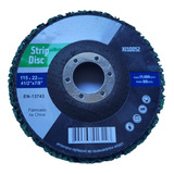 Strip Disc Removedor D Tinta Fundo Vernizes 115mm Verde 10un