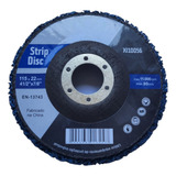 Strip Disc Removedor De Tinta Fundo Vernizes 115mm Azul 5un