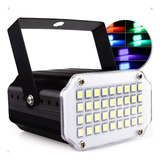 Strobo Flash 36 Leds Rgb Iluminação Festa Dj Efeito Luz Show