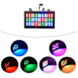 Strobo Rítmico 12 Leds Rgb 15w Dj Iluminação Festa Balada