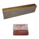 Strop De Couro 20cm Afiar Facas Navalha Massa Rouge 145gr