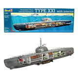 Submarino U boot Type Xxi C Interior 1 144 Revell 05078