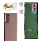 Substituição Compatível Com Samsung Galaxy Note 20 N980 Capa Traseira De Vidro Da Carcaça Da Bateria Com Ferramentas -Bronze-