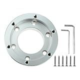 Substituição Da Placa Adaptadora De Volante Para Logitech G29 G920 G923 Momo Sparco 70 Mm Pcd Racing Car Game Modification 13 35 6 Cm Soquete De Volante Anel Adaptador De Roda Placa Hub Boss Silve 