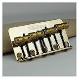 Substituição De Ponte De Guitarra De Selas De Latão Para Ponte De Baixo Em Preto Cromado Ou Dourado Gold 