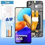 Substituição De Tela Original Para Samsung Galaxy A05 SM A055F SM A055F DS SM A055M SM A055M DS 17 0 Cm LCD Display Touch Digitalizador Assembléia Preta Com Frime
