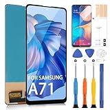 Substituição De Tela Para Samsung Galaxy A71 4G LCD Display A715 Digitalizador Touch Screen Peças De Reparo Para SM A715F SM A715W SM A715X Preto Sem Função De Impressão De Figura 
