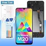 Substituição De Tela Para Samsung Galaxy M20 SM M205 16 0 Cm LCD Display Touch Digitalizador Montagem Com Moldura