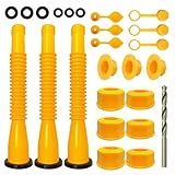 Substituição Do Bico Da Lata De Gás Conjunto De 3 De Substituição De Bocal De Lata De Gás Serve Para Latas De Gás De 1 2 5 10 Galão Kit De Bicos De Lata De Gás Sem Derramamento Com Bicos Flexíveis