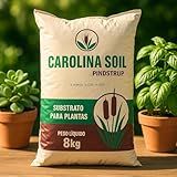 Substrato Carolina Soil 8kg 45L Para Cultivo De Todos Tipos De Plantas Com Turfa- Perlita E Vermiculita- Aerado- Nutritivo- Boa Drenagem E Não Compacta