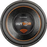 Subwoofer Bomber Outdoor 12 Pol 300w Rms 4 Ohms Cor Preto