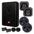 Subwoofer Jbl Amplificado Sw8a-ms + Kit 2 Vias + Falante 4'' Cor Preto