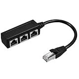 Suckoo Cabo Ethernet Cat5 Cat6 Cat7 Rede RJ45 1 Em 3 Saídas 1 Em 2 Saídas Cabo De Conexão Gigabit Compatível Com Host De Computador Roteador Switch 100 M 1000 M 1 Host De Cada Vez