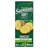 Suco Suvalan Abacaxi 100  Puro Zero Açúcar 200ml   Caixa Com 24 Unidades