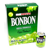 Suco Uva Verde Pedaços Coreano Bon Bon Caixa 12 Latas