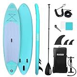 SUDOO Prancha De Stand Up Paddle Inflável 10 X30 X6 Prancha De Stand Up Paddle Ultraleve Para Adultos E Jovens Com Mochila Bomba Remo Trela De Bobina Barbatanas Triplas Kit De Reparo