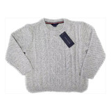 Suéter De Lã Mesclado Tommy Hilfiger Infantil Original