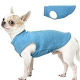 Suéter De Lã Para Cachorro - Azul- PP - Colete Elástico Sem Mangas - Suéter Leve E Quente- Design Pulôver Para Filhotes- Roupas De Chihuahua- Roupas De Outono-inverno Ao Ar Livre
