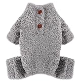 Suéter De Lã Para Cães Pequenos Roupas Para Filhotes Pijamas De Cachorro De 4 Pernas Para Chihuahua Yorkie Outono Inverno Macacão Roupas Para Cães De Estimação Macho Fêmea Pequeno Cinza