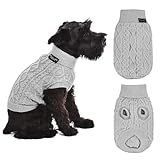Suéter De Tricô Para Cães Parisian Pet Cable Lindo Pulôver De Gola Rolê Roupa Quente Para Outono E Inverno Para Cachorro Gato FilhoteParisian Pet Medium