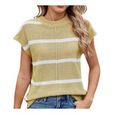 Sueter Feminino Listrado De