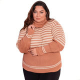 Suéter Feminino Plus Size De Lã