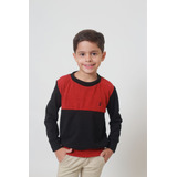 Sueter Infantil Vermelho Com