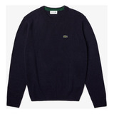 Suéter Lacoste Masculino Em Lã Com Decote Careca Original