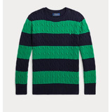 Sueter Listrado Tricotado Meninos Polo Ralph Lauren