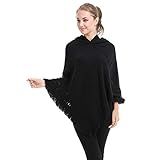 Suéter Poncho Feminino De Tricô Com