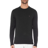 Suéter Tommy Hilfiger Manga Longa Tricot Wcc Signature Preto