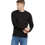 Suéter Tommy Hilfiger Masculino Signature Crewneck Preto