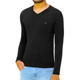 Sueter Tricot Gola V Masculino Ogochi