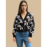 Sueter Tricot Jacquard Estampado