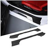 Suetlcoity Protetor De Soleira De Porta Compatível Com Corvette C8 2020 2024 Capa De Peitoril De Porta Interna Adesivo De Acabamento De Placa De Proteção De Soleira De Porta Adesivo De Acabamento