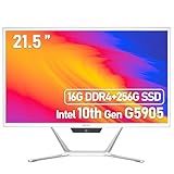 Suevery Computador Multifuncional 21 5 FHD Display Intel 11th G5905 3 50 GHz 16G RAM 240G SSD Intel UHD Graphics 610 AIO Desktop PC