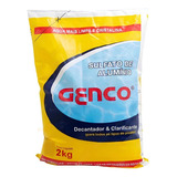 Sulfato Alumínio Decantador Clarificante Piscinas Genco 2kg