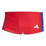 Sunga Adidas Boxer Natação Masculina Colourblock 3 Stripes M Vermelho 