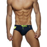 Sunga Azul Marinho verde Mod Varsity Bojo E Enchimento