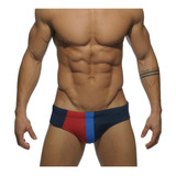 Sunga Azul vermelho Addicted Com Bojo E Enchimento Frontal
