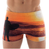 Sunga Boxer Colcci Estampada Paisagens Laranja