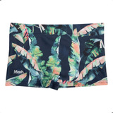 Sunga Boxer Infantil Folhagem Mash Cordão Ajustável Menino