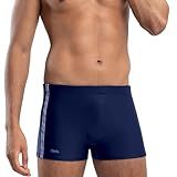 Sunga Boxer Mash Lisa Forro Em Poliamida Box Masculino Adulto Praia Piscina Azul Marinho M