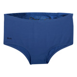 Sunga Slip Mash Textura Lisa Azul
