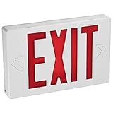 Sunlite Placa De Saída De LED Compacta 05271 SU 0 25 Watts 120 277 Volts Reserva De Bateria De 90 Minutos Montagem Na Parede IP20 Listado Pela UL Branco