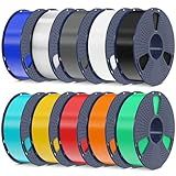 SUNLU PLA Filamento 1 75 Mm 10 Kg PLA Filamento 3D Para Impressora 3D E Canetas 3D Precisão De Tolerância 0 02 Mm 10 X 1 Kg 10 Cores 