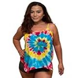 Sunne Tropical Camiseta Regata Beach Caribbean Petite Woman Teen Girl 0 10 Leve 100 Lyocell Handmade Tie Dye Reggae Multicolorido 00 Petite