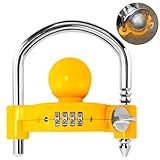 SUNPIE Trava De Reboque Universal Para Engate De Reboque Serve De 4 5 Cm 5 Cm Acoplador De 6 5 Cm Travas Ajustáveis De Engate De Bola E Anel Segurança Atualizada Não Precisa De Chave De Bloqueio De Acoplador De Reboque