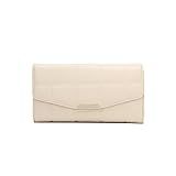 Sunwel Fashion Carteira Feminina Acolchoada De Couro Vegano Com Porta Cartões Dobrável E Bolsa De Moedas Com Zíper De Grande Capacidade Rosa Claro Embreagem