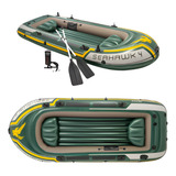 Super Barco Bote Intex Seahawk Para 4 Pessoa Remo E Bomba